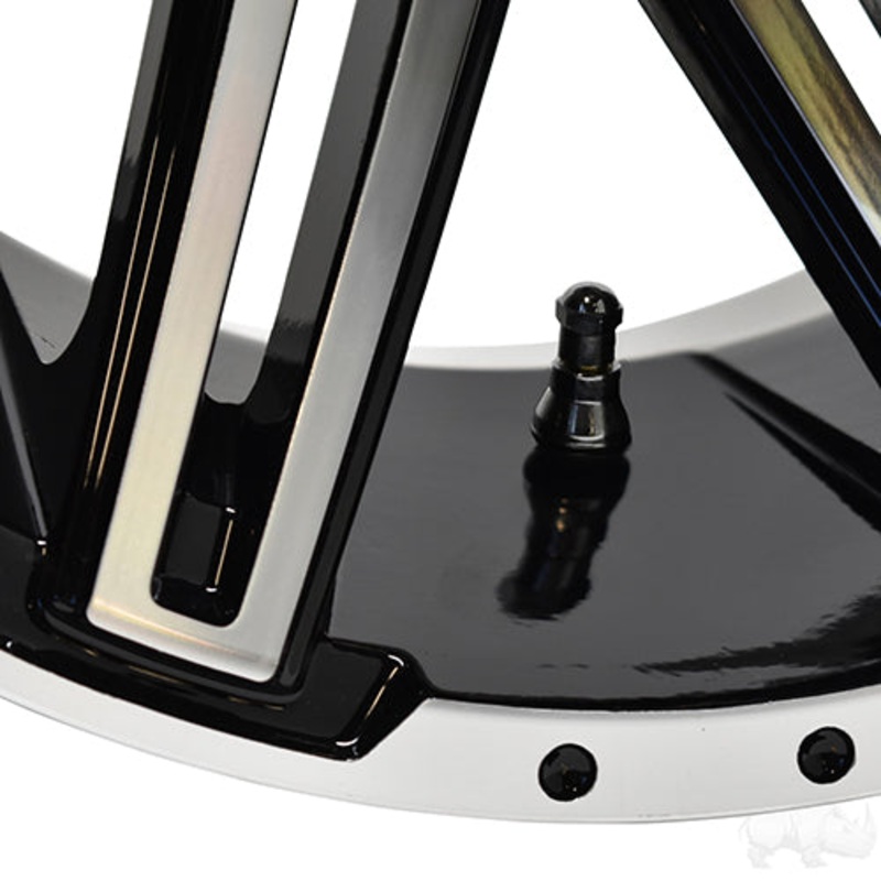 RHOX Golf Cart Wheel RX275 –  14×7 –  ET-25 Machined Gloss Black