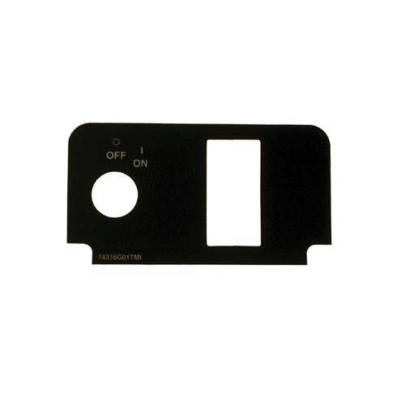 E-Z-GO Console Plate Label W/Key Switch W/O-lights (Years 2000-Up)