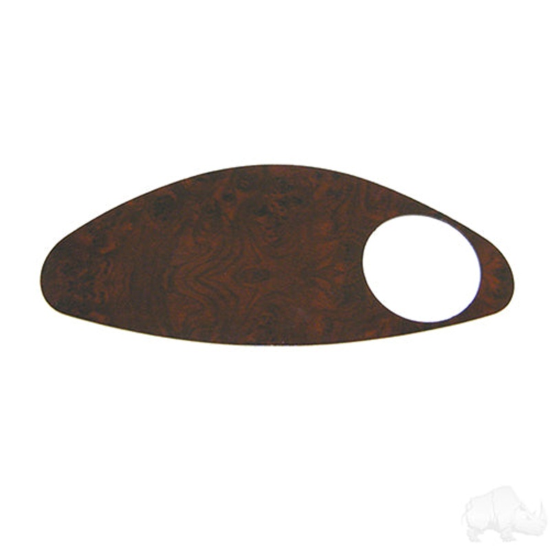 Golf Cart Dash Cover Plate –  Dark Woodgrain –  EZGO RXV Fleet
