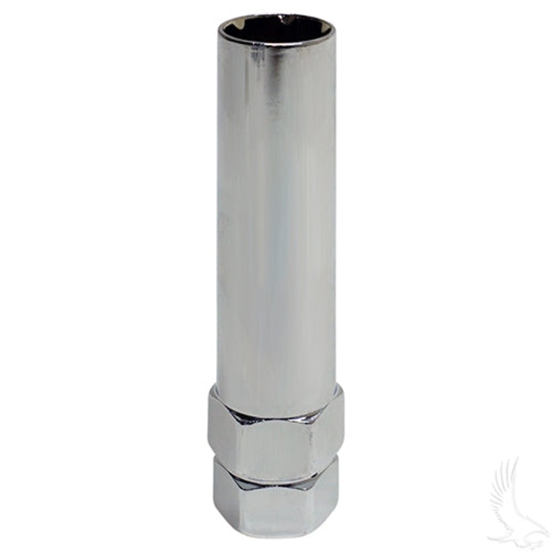 Lug Nut Set of 16 –  Hexagon Socket Key –  Chrome –  Standard 1/2″-20