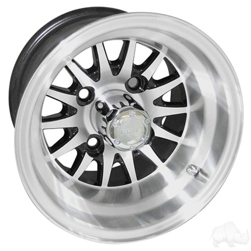 RHOX Phoenix –  Machined w/Black w/ Center Cap –  10×7 ET-15.5