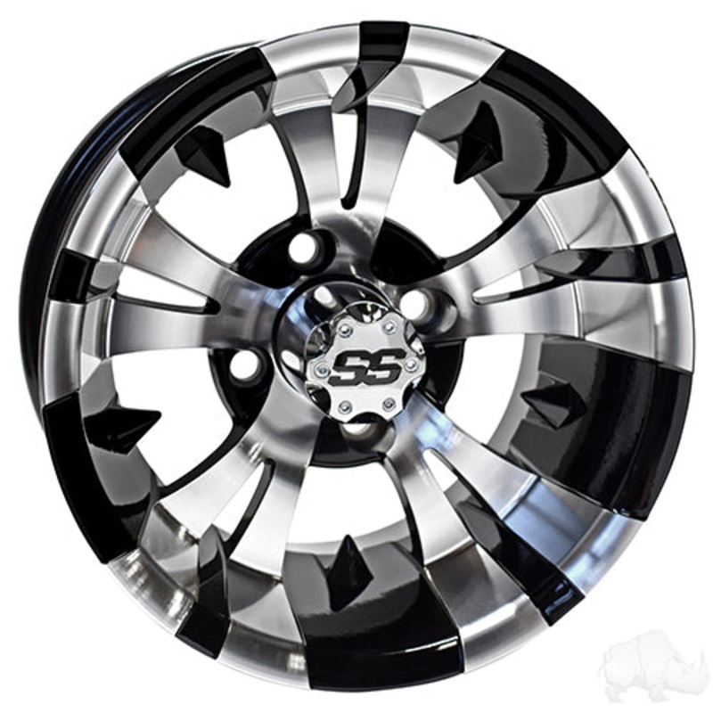 RHOX RX188 –  Machined Gloss Black –  14×7 ET-25