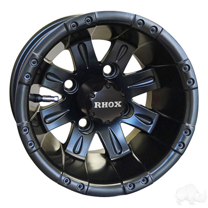 RHOX Vegas –  Matte Black w/ Center Cap –  10×7 ET-25
