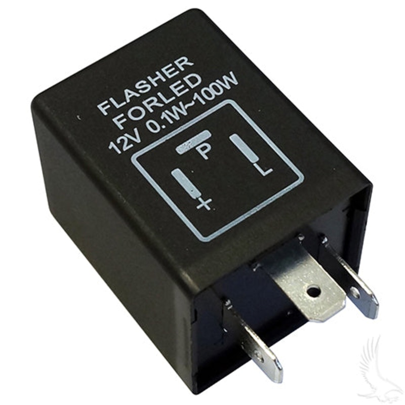 Golf Cart Electronic Flasher – 3 Prong – Low Draw