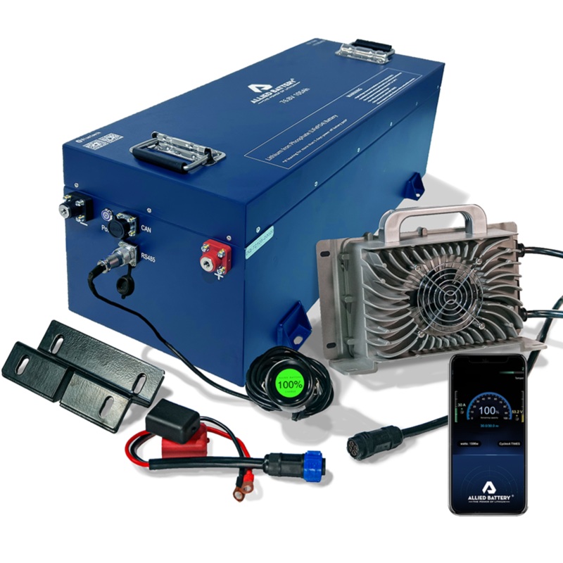 Allied Lithium 72V 105AH Single Bank Golf Cart & UTV Battery Club Car DS 48V