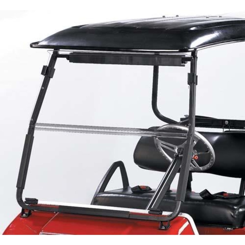 Clear Club Car DS Folding Windshield (Years 2000-Up)