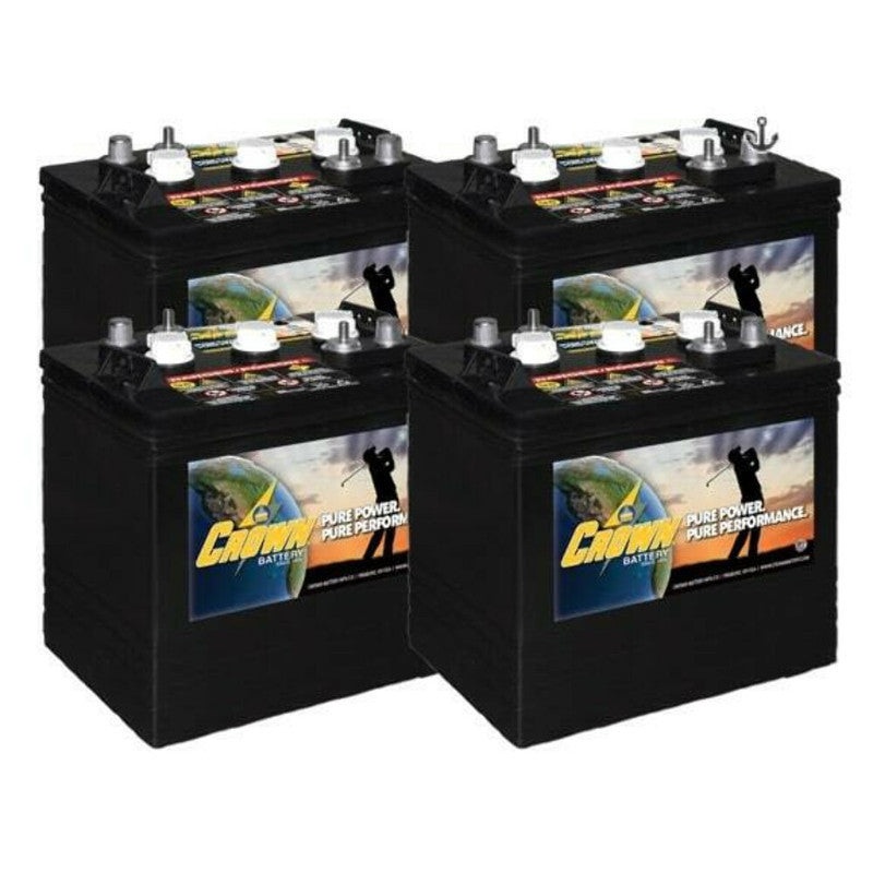 Crown Battery Scissor Lift / Floor Scrubber 6 Volt CR-205 [4 Pack, 24V)