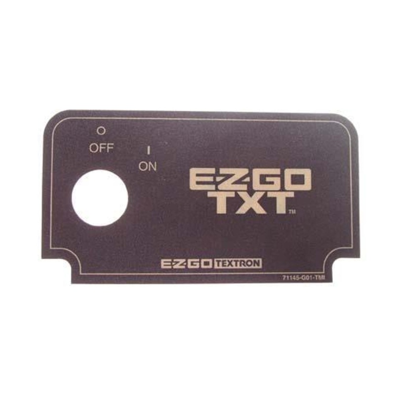 E-Z-GO TXT Key Switch Decal (Years 1994-2013)