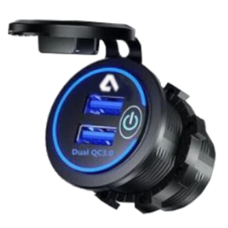 Allied Battery – Dual USB 12V Charger For Golf Cart – Phone And Accessories