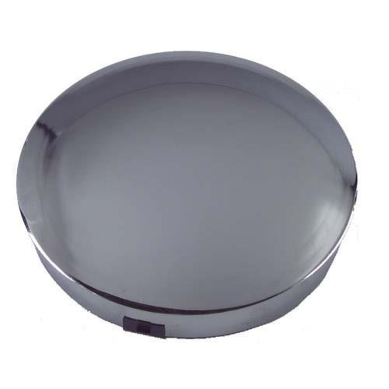 Chrome Moon Hub Cap. Years 6″ Wheel Opening