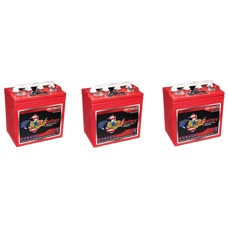 US Battery 8 Volt Golf Cart Battery 8V/170Ah (3 Pack, 24V) – 8VGC XC2