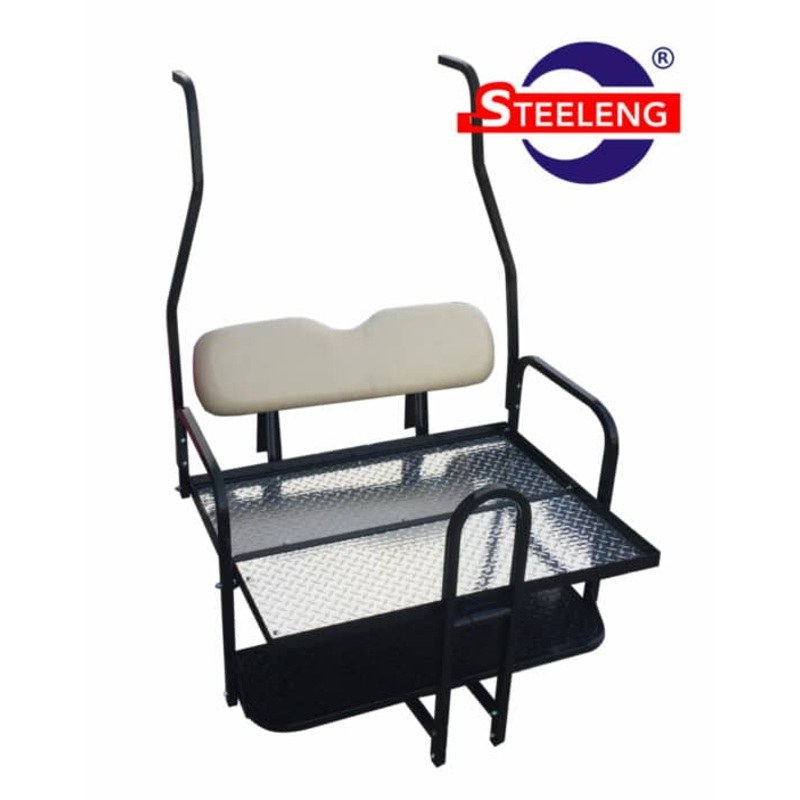 STEELENG Rear Flip Seat – Club Car DS – Style (2000.5-2013) / Black Cushion Set
