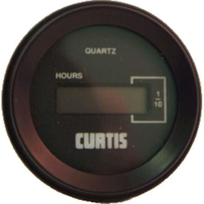 Curtis 12-48 Volt Round Hour Meter (Universal Fit)