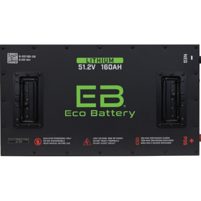 Eco Battery 48V 160Ah LifePo4 Golf Cart Battery – A-051160-06