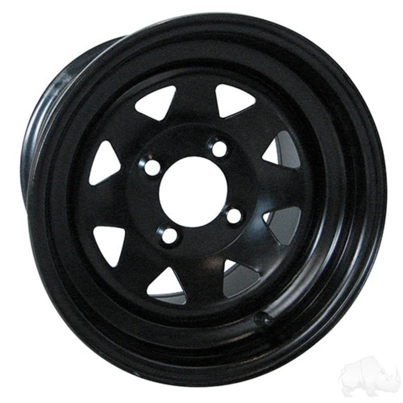 Steel –  Black –  12×7.5 –  3:4.5 Offset