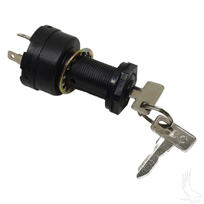 Club Car Precedent/Tempo/Onward Golf Cart Key Switch (Common Key) – Electric 2004+