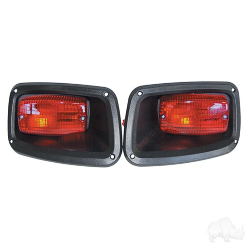 EZGO TXT Golf Cart Taillights with Bezels 1996-2013