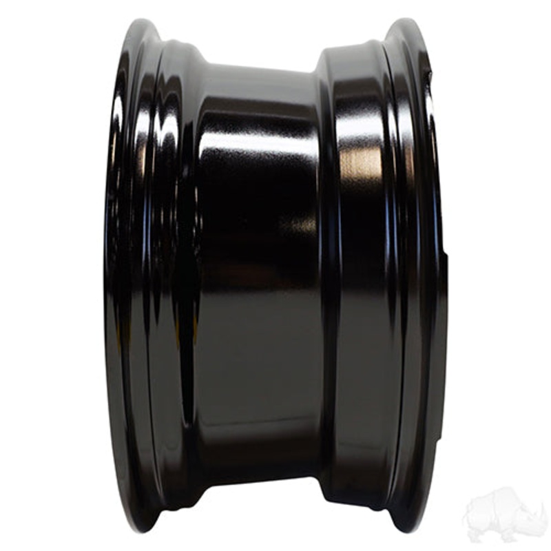 RHOX Golf Cart Wheel RX389 –  14×7 ET-25 Machined Gloss Black