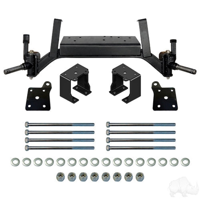 RHOX Lift Kit, Golf Cart 5″ Drop Axle, EZGO TXT Gas 19+ with EX1 Engine, Electric 01.5+