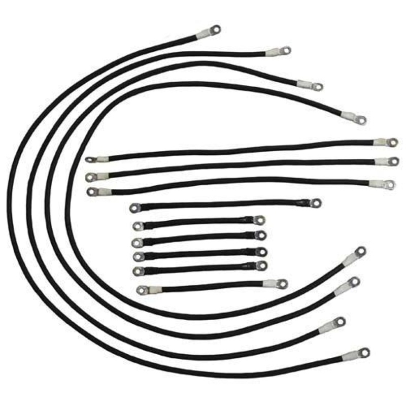 E-Z-GO Electric 600-Volt 4-Gauge Heavy-Duty Weld Cable Set (Years 1994-Up)
