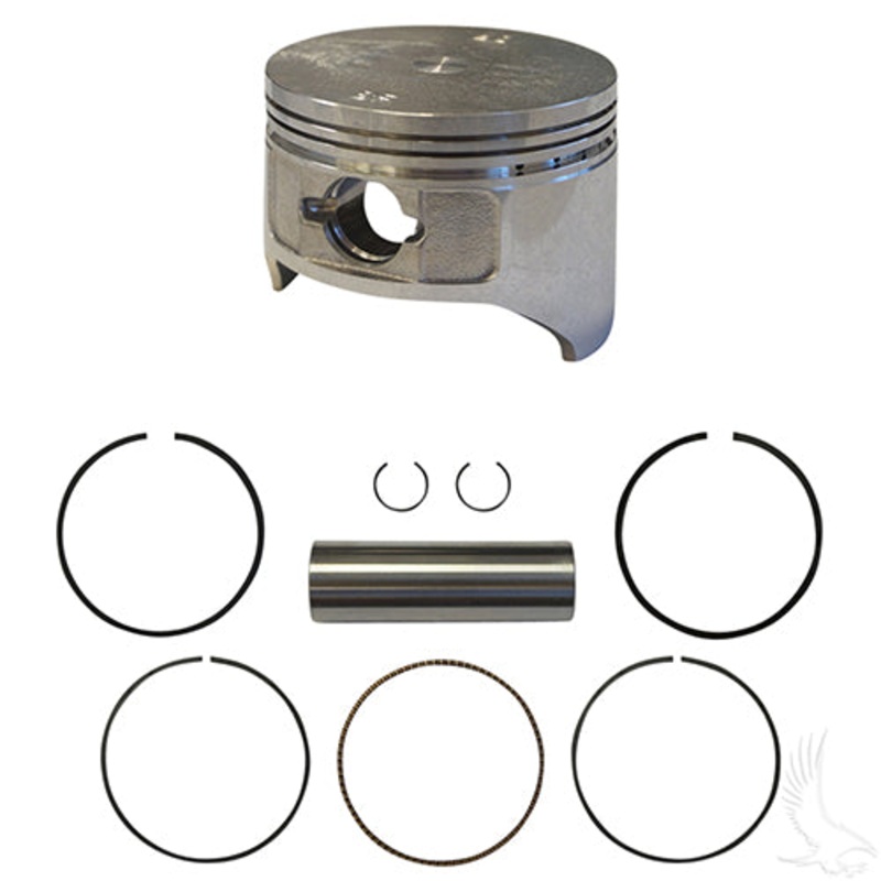 Golf Cart Piston and Ring Set, +.25mm, E-Z-Go 4 Cycle Gas 96-08 Fuji-Robin Only, 350cc, Not for Kawasaki