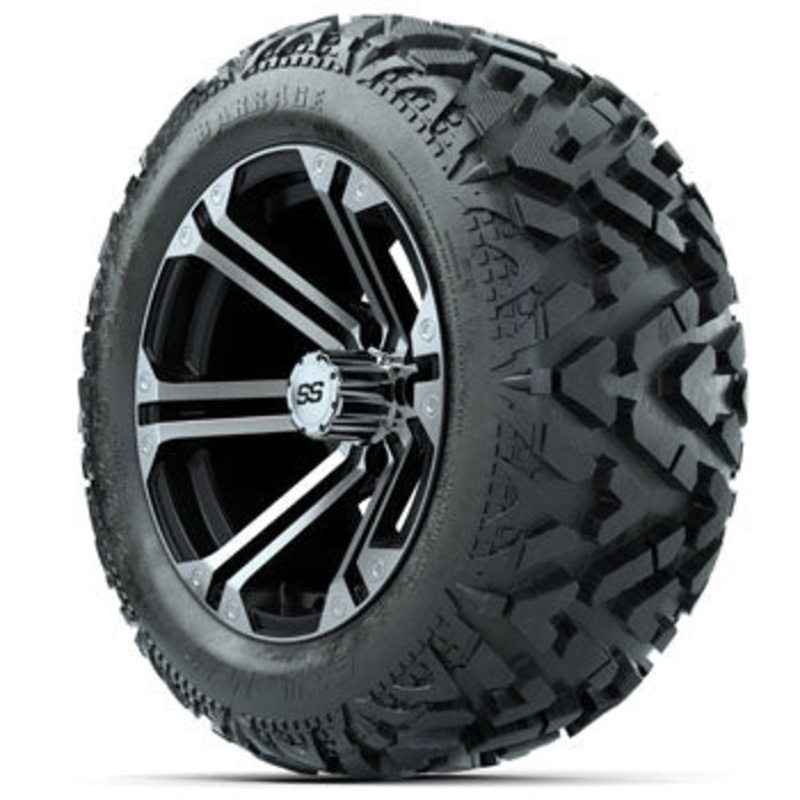 GTW Specter 14 in Wheels with 23 in Barrage Mud Tires – Set of 4