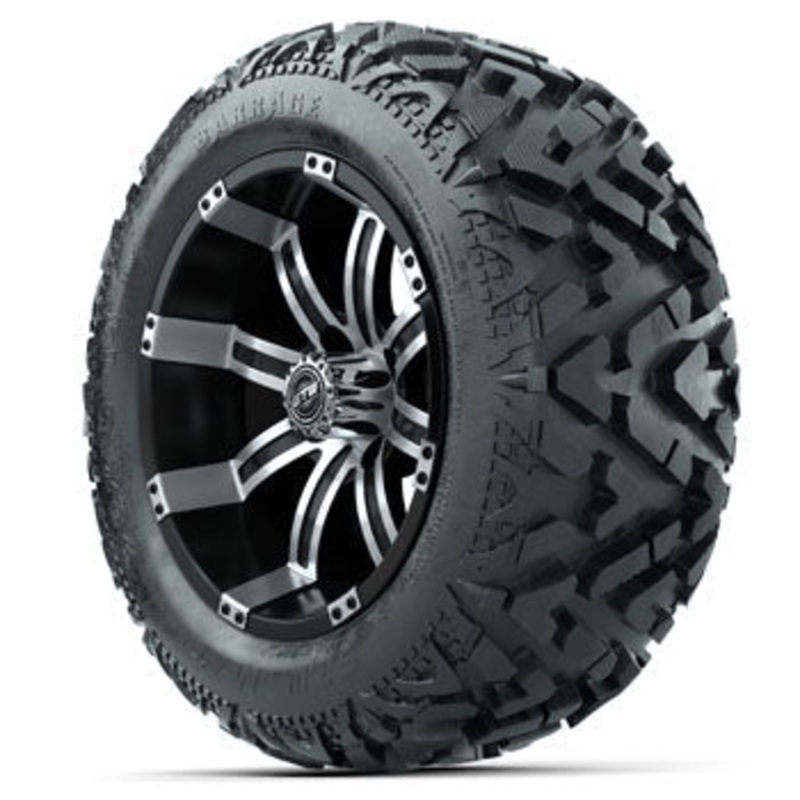 GTW Tempest 14 in Wheels with 23 in Barrage Mud Tires – Set of 4