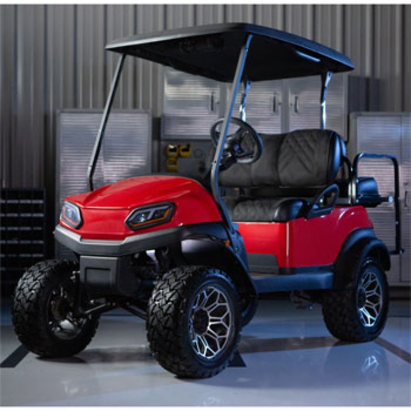 Club Car Precedent Onward Tempo Premium RedDot Black Suede Front Seat Assemblies