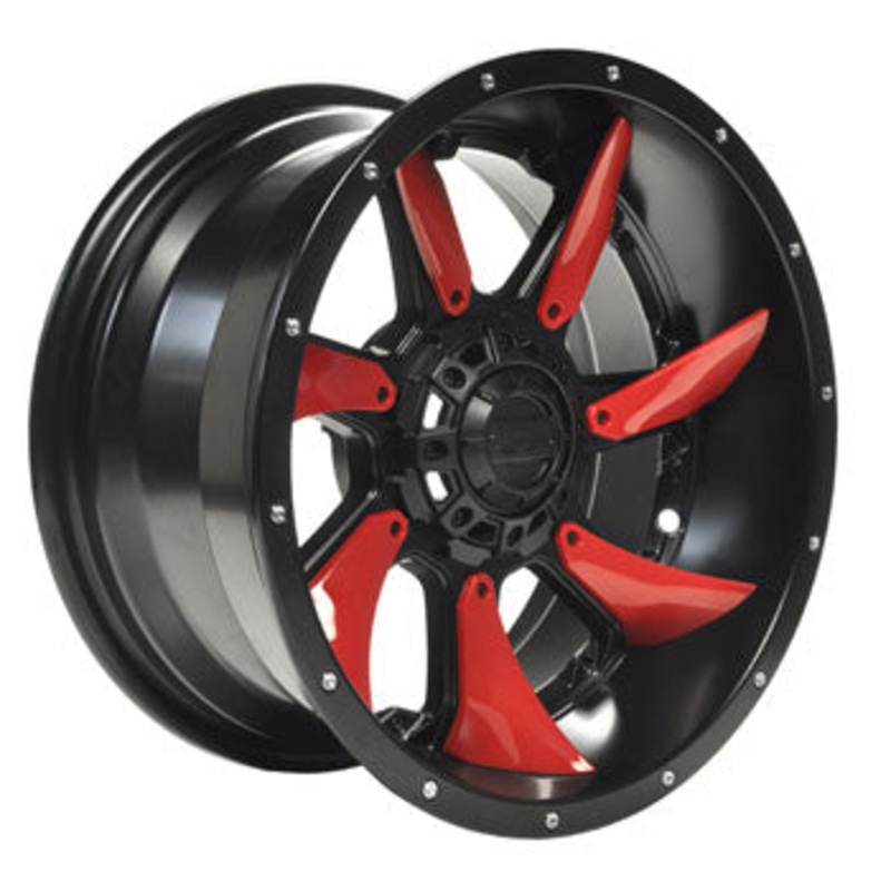 GTW Blackhawk Directional Red Wheel Inserts – 14 Inch