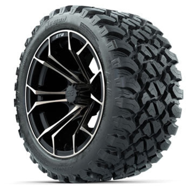 GTW Spyder Bronze/Black 14 in Wheels with 23×10-14 Nomad All-Terrain Tires – Set of 4