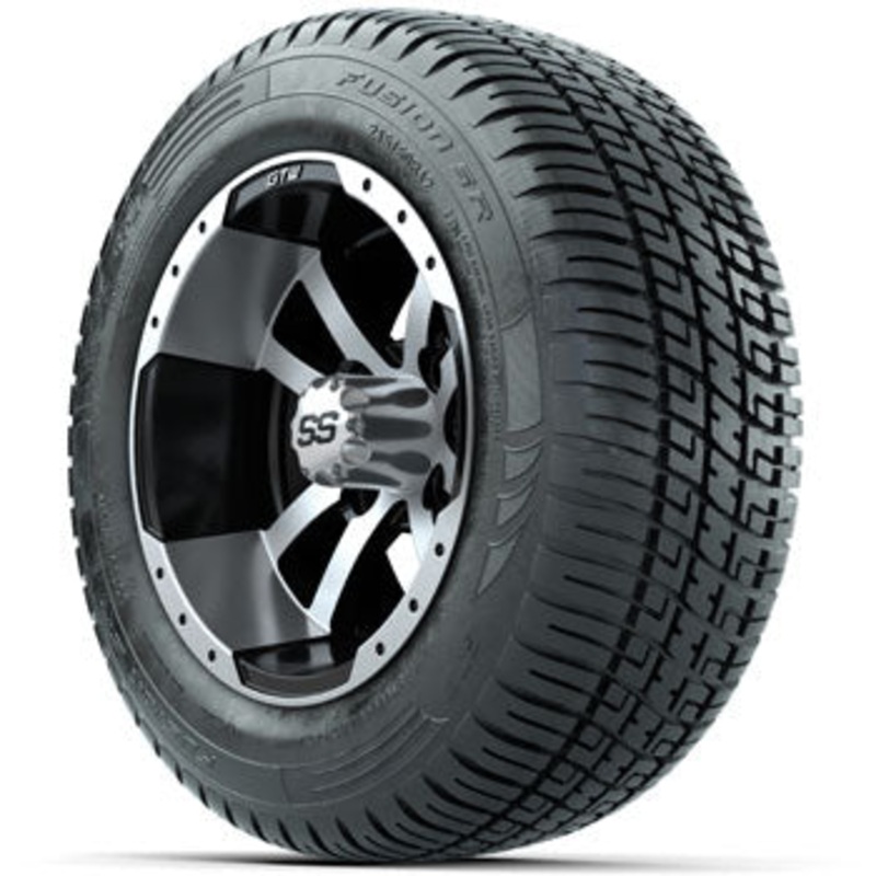 GTW Storm Trooper 12 in Wheels with 215/50-R12 Fusion S/R Street Tires – Set of 4