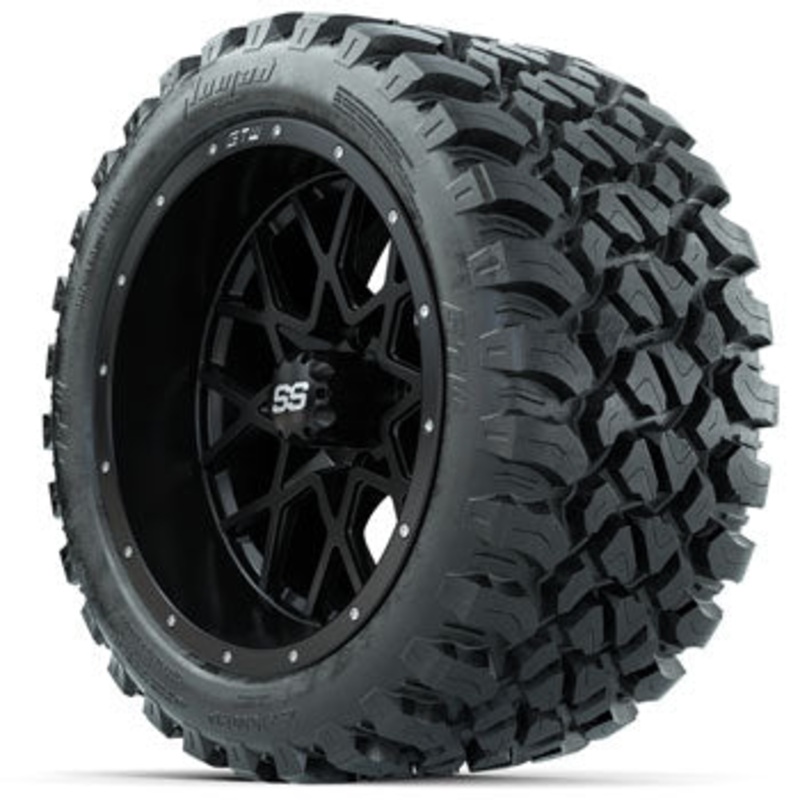 GTW Vortex Wheels 14 in Wheels with 23×10-14 in Nomad All Terrain Tires – Set of 4