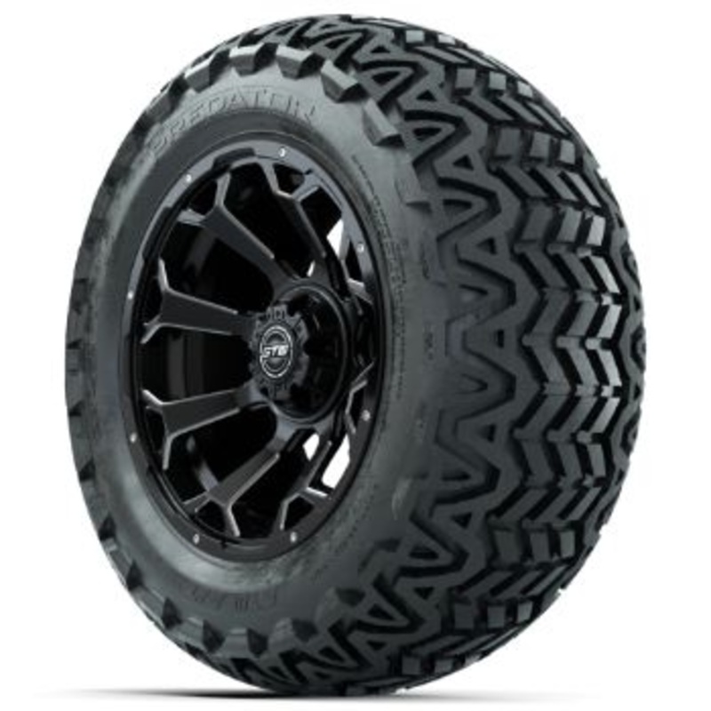 Set of 4 – 14 in GTW Raven Wheels with 23×10-14 GTW Predator All-Terrain Tires