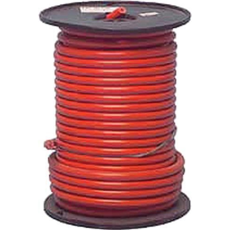 100′ Spool 4-Gauge x 49-Strand Red Cable