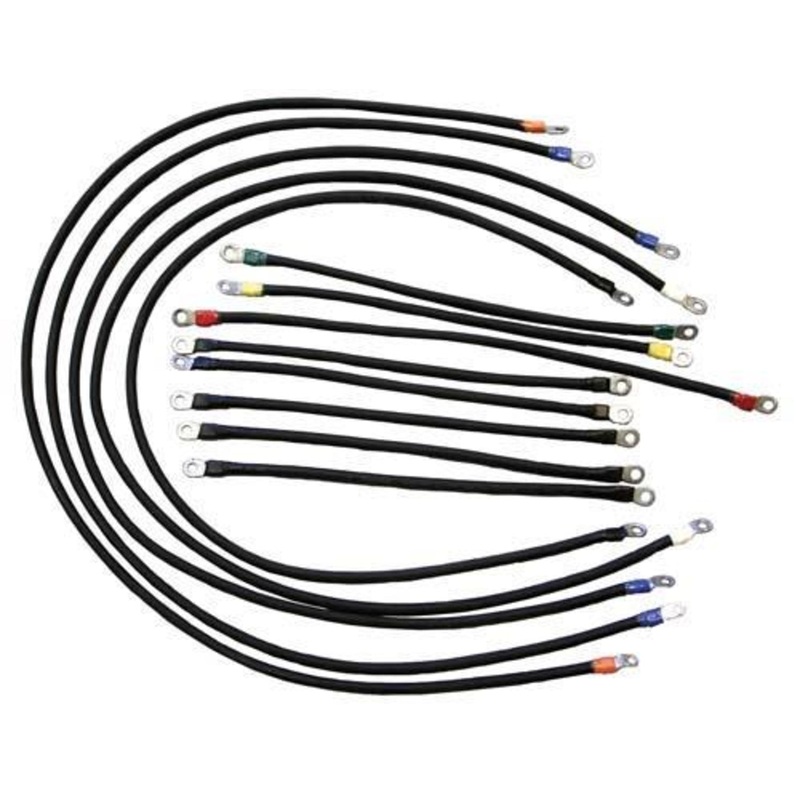 Club Car DS Electric 600-Volt Heavy-Duty 4-Gauge Weld Cable Set (Years 1996-Up)