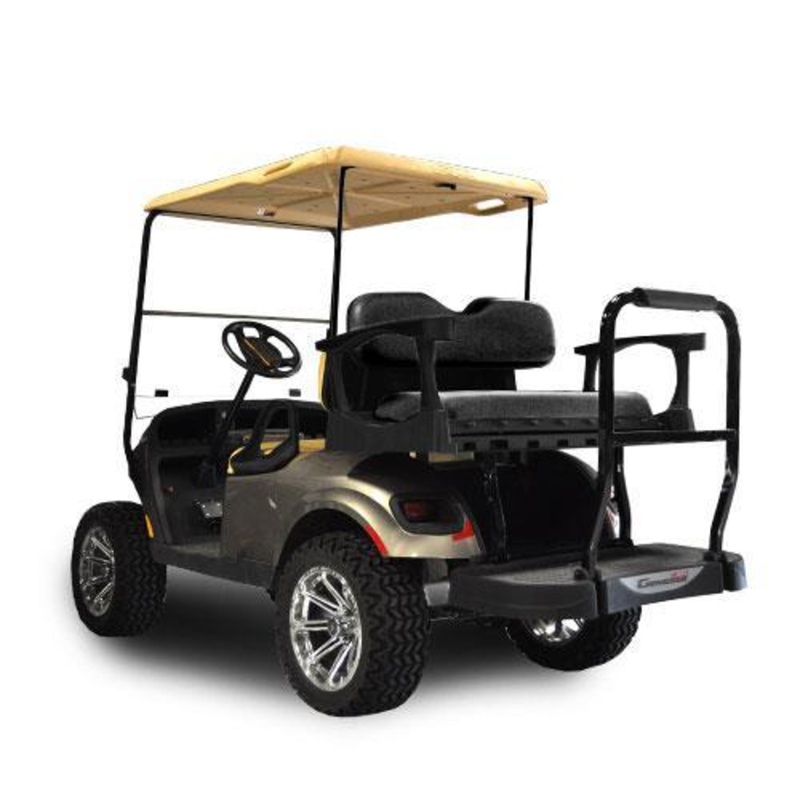 MadJax Genesis 250 with Standard Black Steel Rear Flip Seat – E-Z-GO TXT