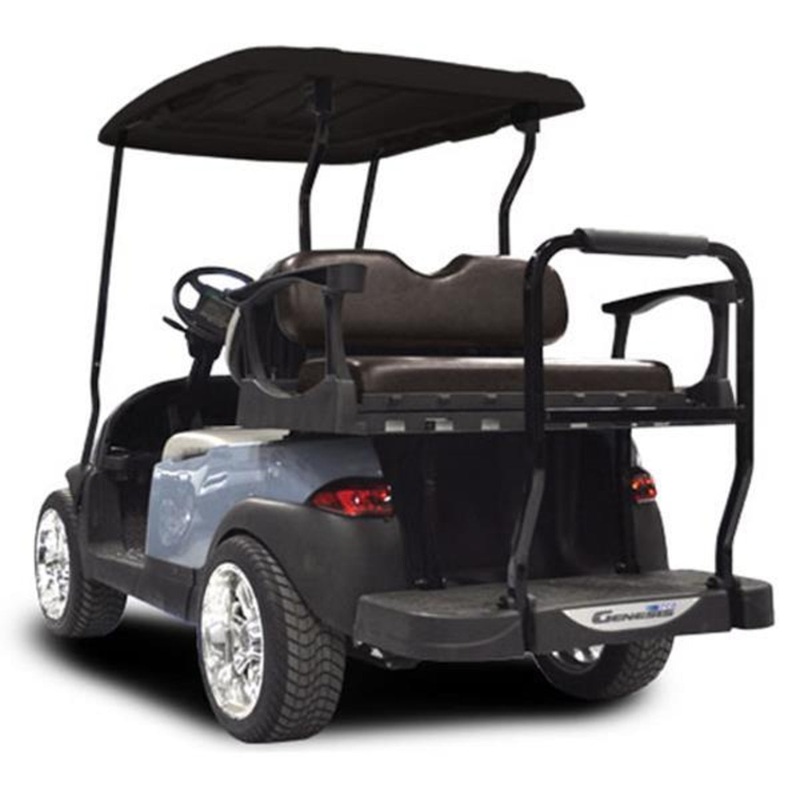 MadJax Genesis 250 with Standard Black Steel Rear Flip Seat – Yamaha Drive2 (Years 2017-Up)