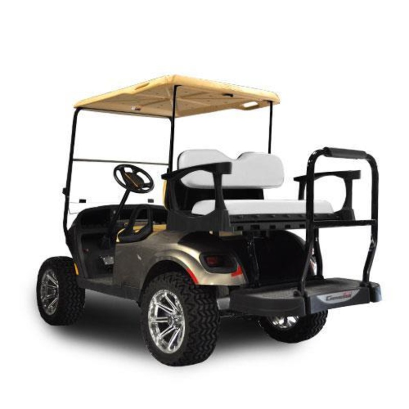 MadJax Genesis 250 with Standard White Steel Rear Flip Seat – E-Z-GO TXT
