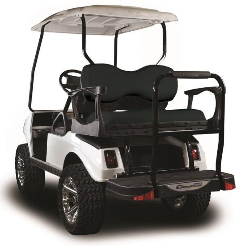 MadJax Genesis 300 with Deluxe Black Aluminum Rear Flip Seat – Club Car DS