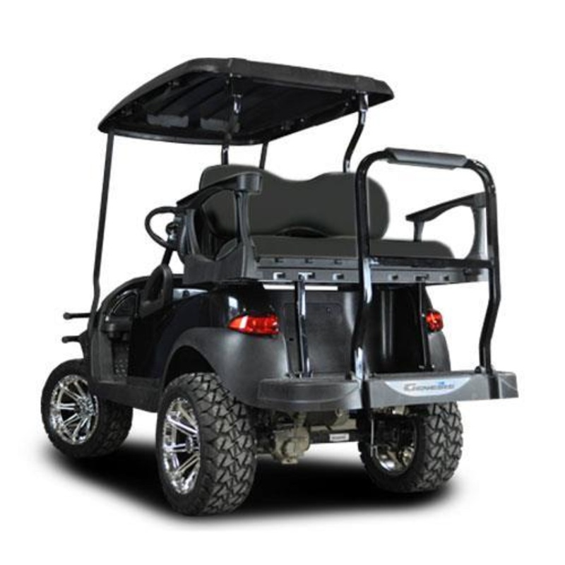 MadJax Genesis 300 with Deluxe Black Aluminum Rear Flip Seat – Club Car Precedent 2004-Up