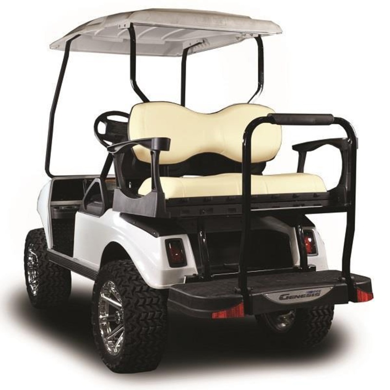 MadJax Genesis 300 with Deluxe Buff Aluminum Rear Flip Seat – Club Car DS