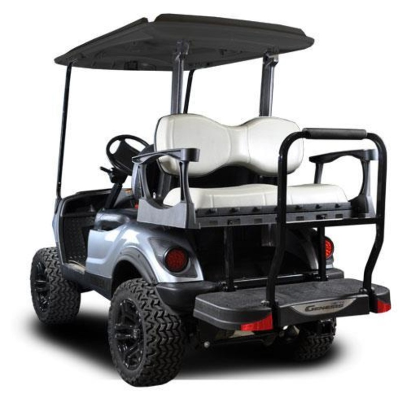 MadJax Genesis 300 with Deluxe Grey Aluminum Rear Flip Seat – Yamaha G29/Drive