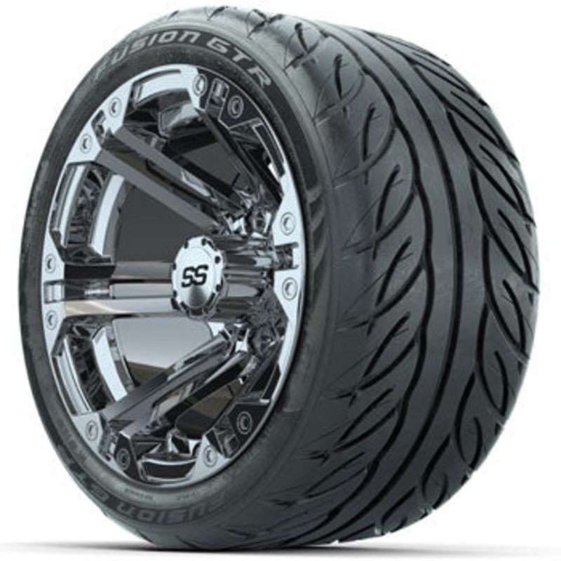 GTW Specter 12 in Wheels with 215/40-R12 Fusion GTR Street Tires – Set of 4