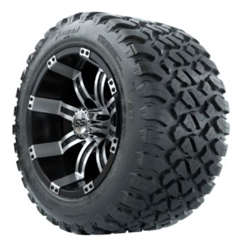 GTW Tempest 12 in Wheels with 20 in Nomad Steel Belted Radial Street Tires – Set of 4