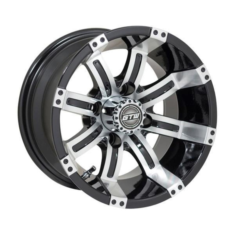 GTW Tempest 12″ Machined & Black Wheel (3:4 Offset)