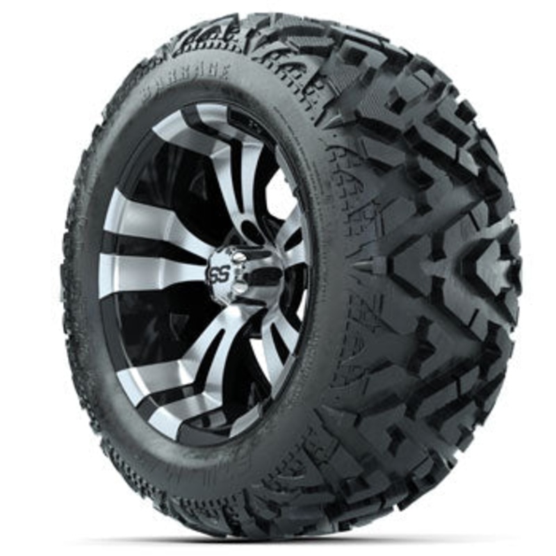 GTW Vampire 14 in Wheels with 23 in Barrage Mud Tires – Set of 4