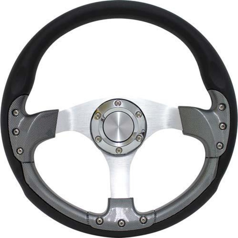 Pursuit 14″ Carbon Fiber Steering Wheel W/Kit; Cc Prec