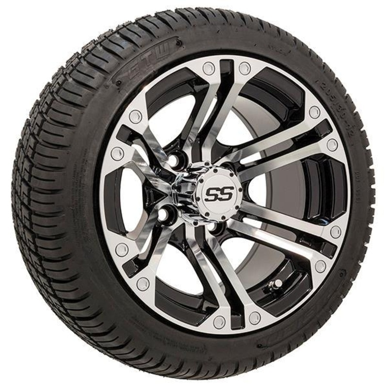 Set Of (4) 12″ GTW Specter Wheels On GTW Fusion Street Tires