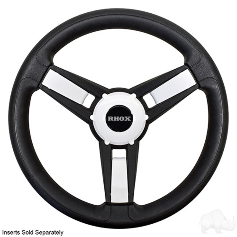 Giazza Golf Cart Steering Wheel -Black -EZGO Hub