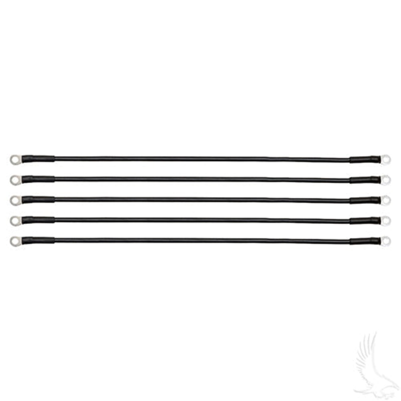 Golf Cart Battery Cable – PACK OF 5 – 21″ 6 Gauge Black